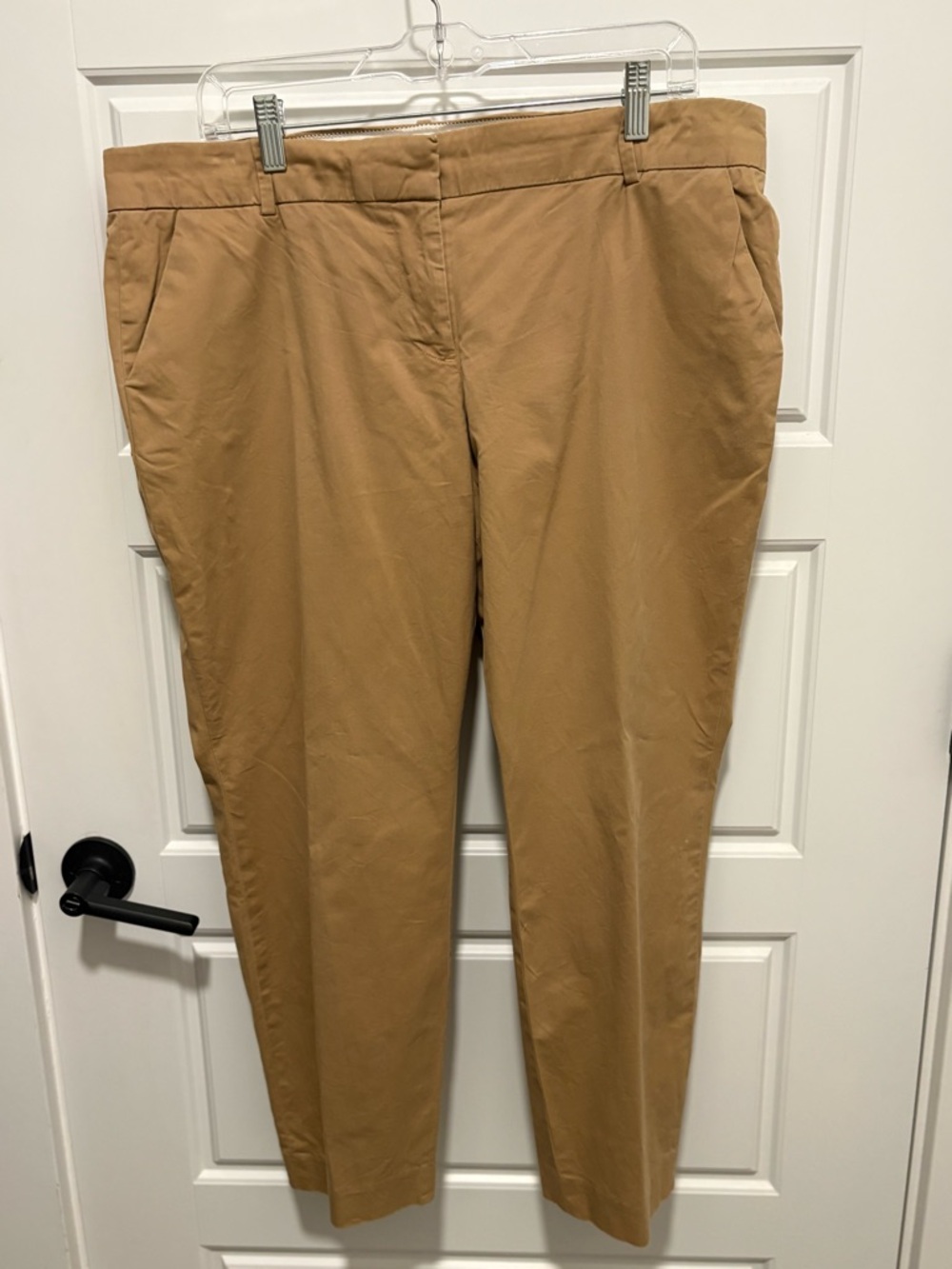 J. Crew Tan Straight-Leg Chinos